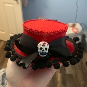 Mini day of the dead hat
